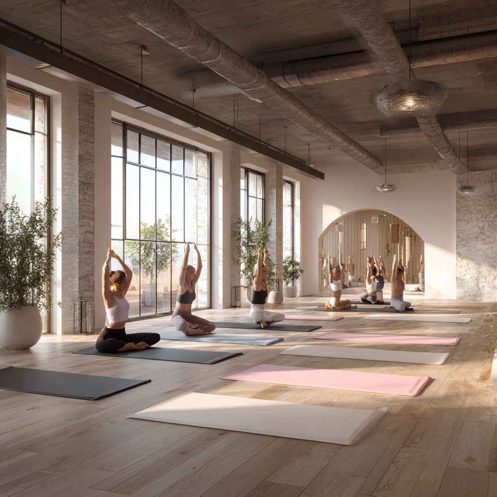 Йога инструктор демонстрира поза